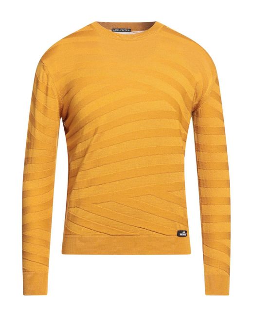 Alessandro Dell'acqua Yellow Sweater for men
