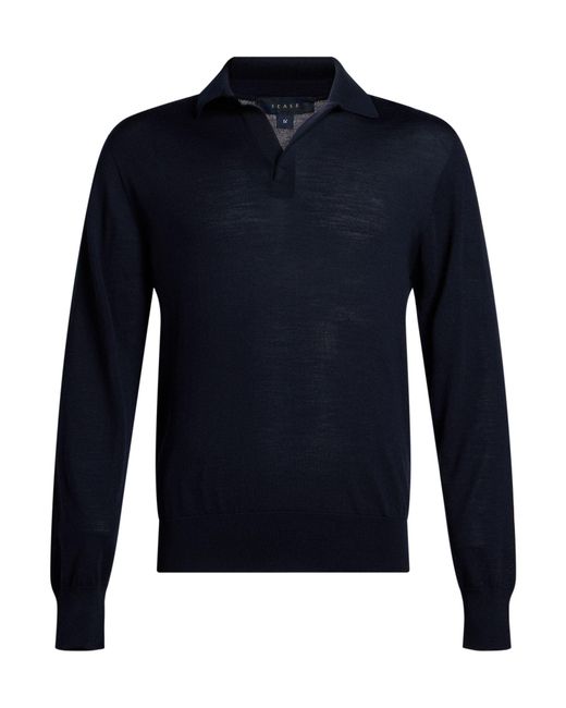 Sease Blue Sweater Virgin Wool for men