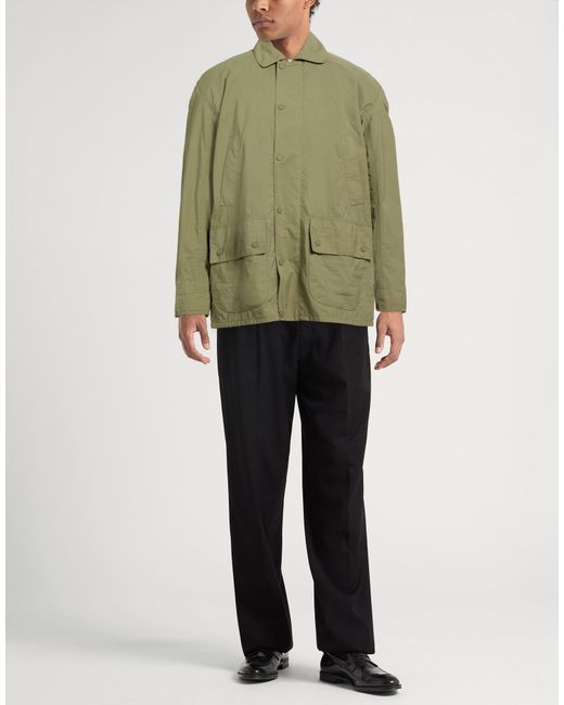 Barbour Green Jacket Recycled Polyamide for men