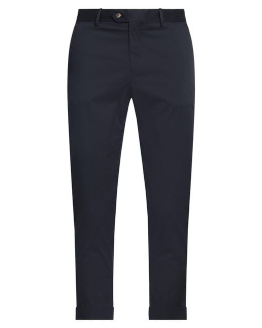 Massimo Rebecchi Blue Pants Cotton, Polyamide, Elastane for men
