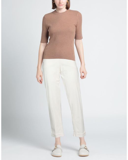 Whyci White Pants Cotton, Elastane