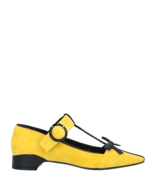 Fabrizio Viti Yellow Ballet Flats