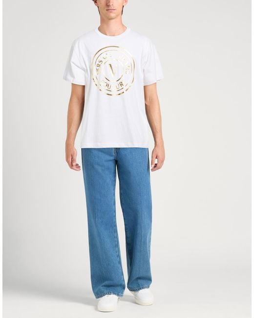 Versace Jeans Couture White T-Shirts for men