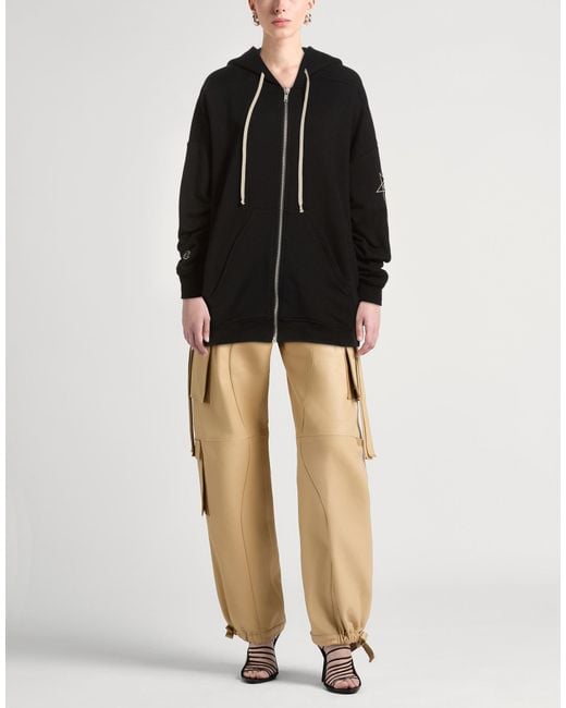 Rick Owens X Champion Black Sweatshirt Cotton, Elastane