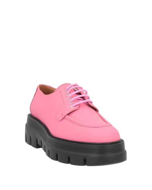 Atp Atelier Pink Lace-up Shoes