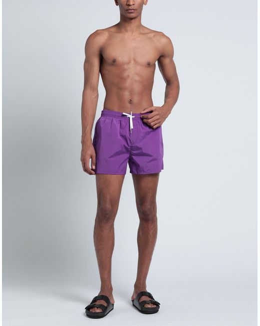 DSquared² Purple Swim Trunks for men