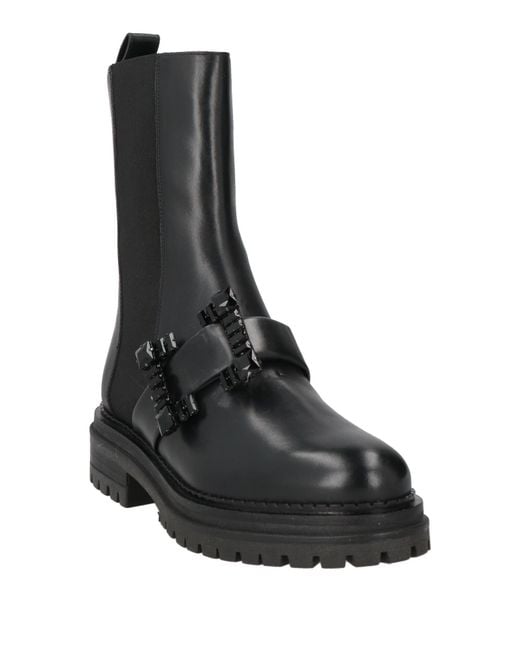 Sergio Rossi Black Ankle Boots