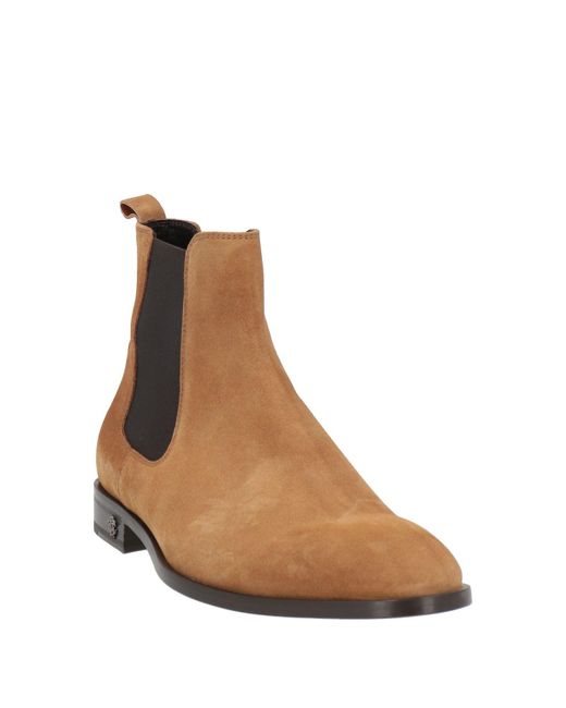 Roberto Cavalli Brown Ankle Boots for men