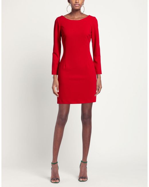 NINA 14.7 Red Mini Dress Polyester, Elastane