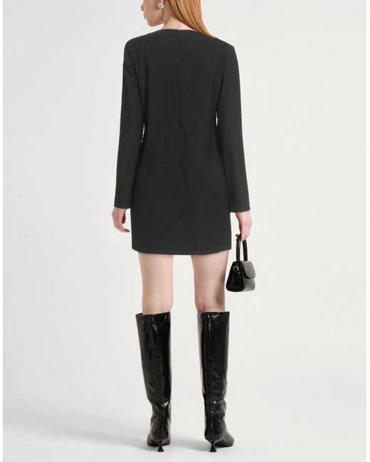 Manila Grace Black Mini-Kleid