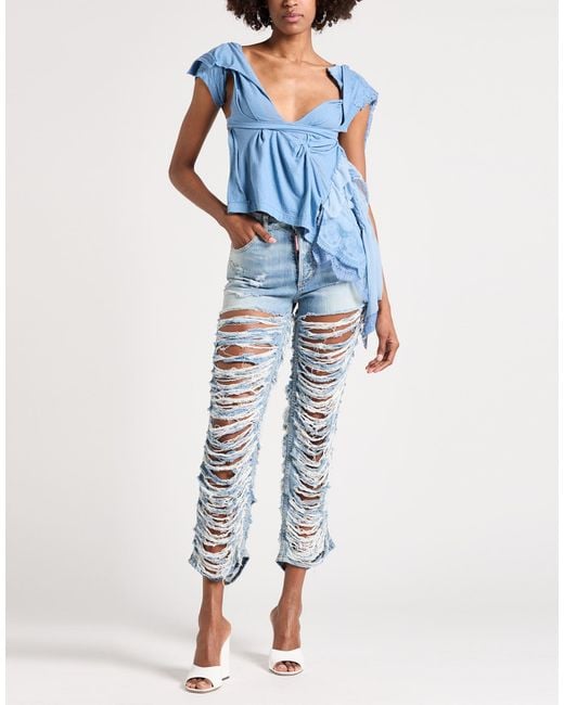 Top DSquared² en coloris Blue