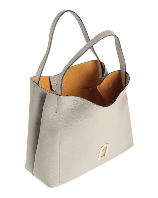 Furla Gray Handbag Leather