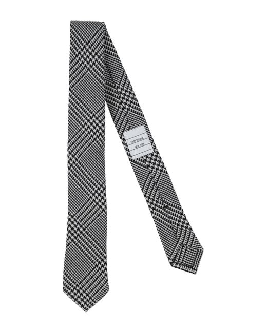Thom Browne Gray Ties & Bow Ties Wool for men