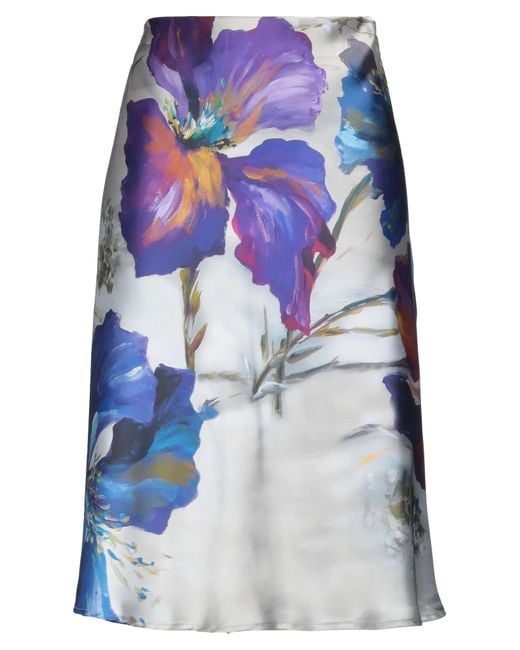 Massimo Rebecchi Blue Midi Skirt