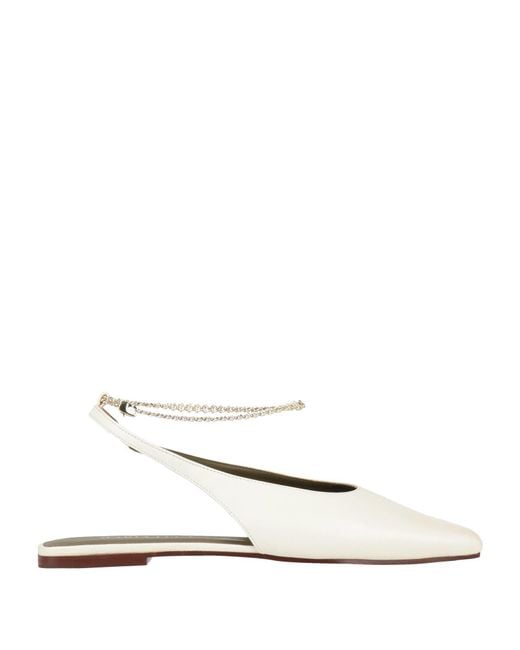 MARIA LUCA White Ballet Flats