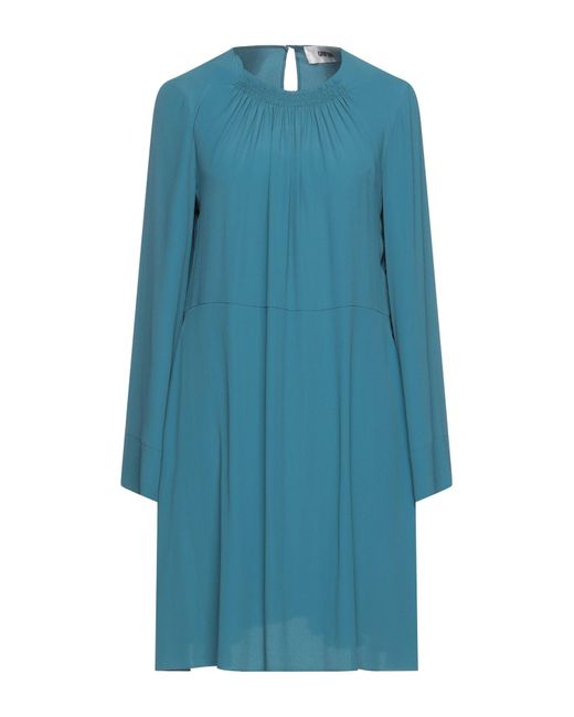 Grifoni Blue Mini Dress Acetate, Silk