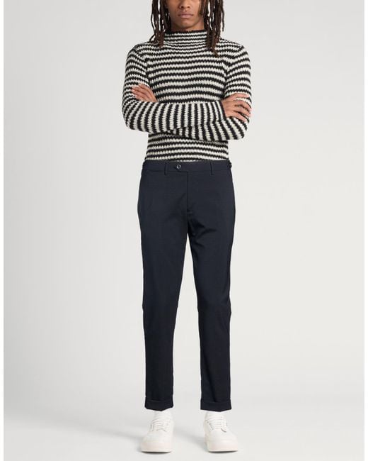 Berwich Blue Midnight Pants Virgin Wool, Lyocell for men