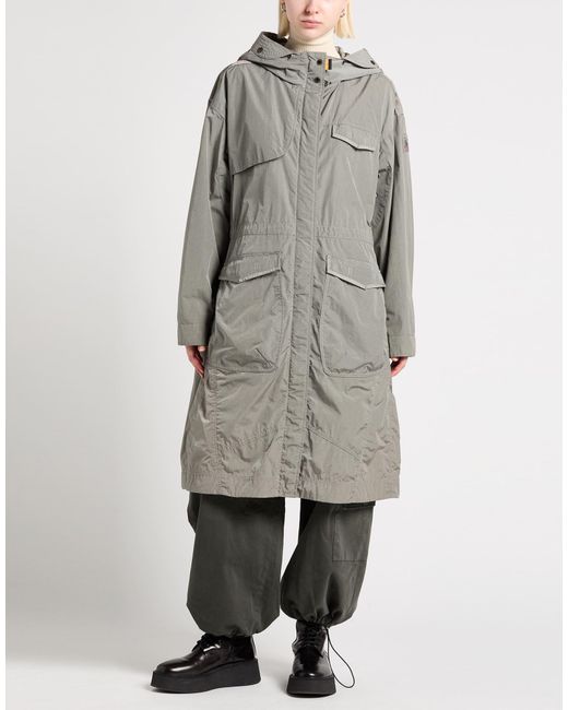 Parajumpers Gray Overcoat & Trench Coat