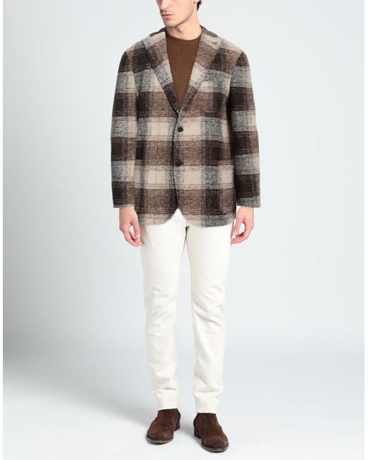 Barbati Brown Suit Jacket for men