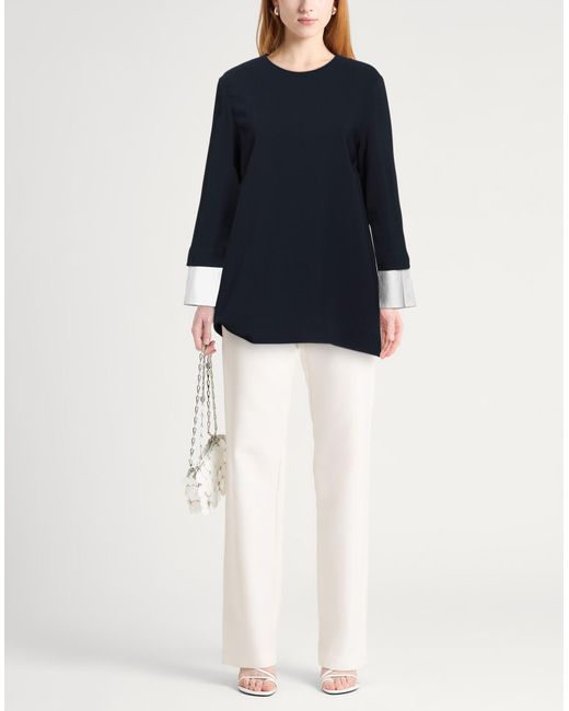 The Row Blue Top Viscose, Elastane, Cotton, Nylon