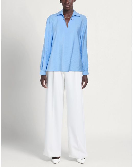 Please Blue Azure Top Lyocell