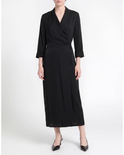 Theory Black Overcoat & Trench Coat