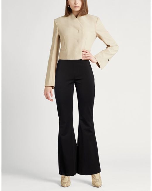 Marella Black Pants Viscose, Polyamide, Elastane