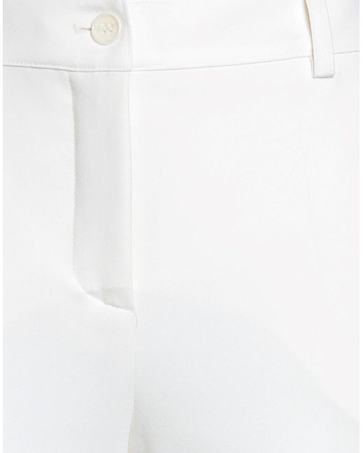 P.A.R.O.S.H. White Pants Virgin Wool, Elastane