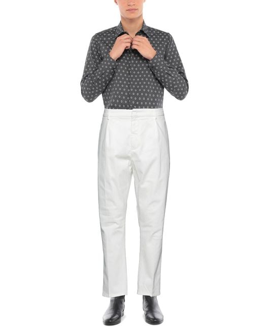 Dondup White Trouser for men