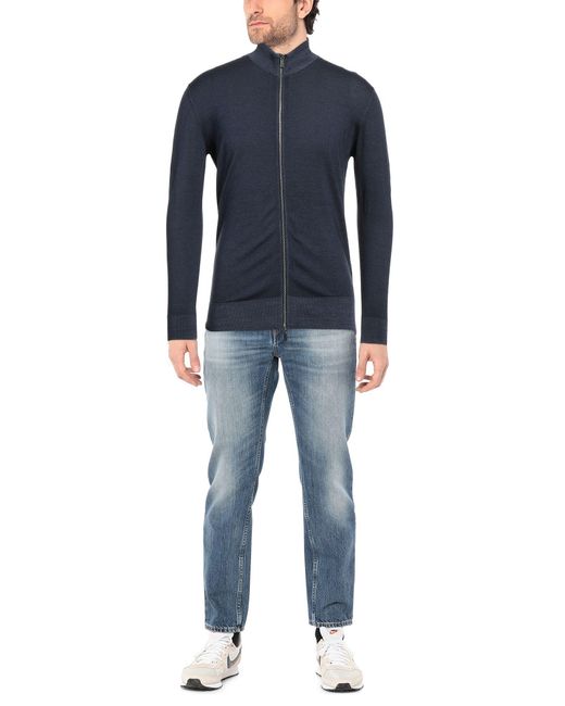 Moorer Strickjacke in Blue für Herren