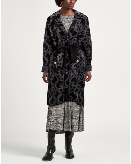 Pinko Black Shearling & Teddy