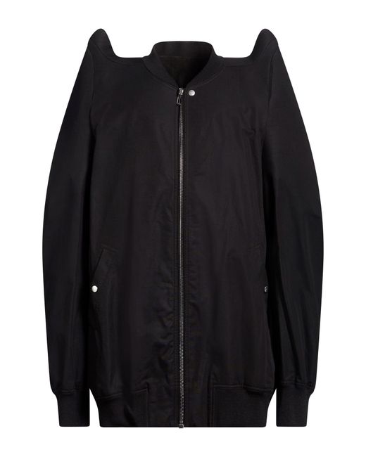 Rick Owens Black Jacket Cotton for men