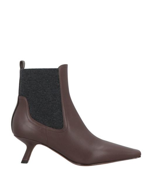 Brunello Cucinelli Brown Ankle Boots