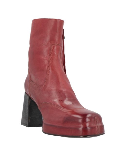 Moma Red Ankle Boots
