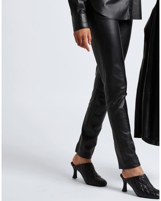 8 by YOOX Black Mules & Clogs