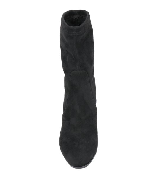 Strategia Black Ankle Boots Textile Fibers