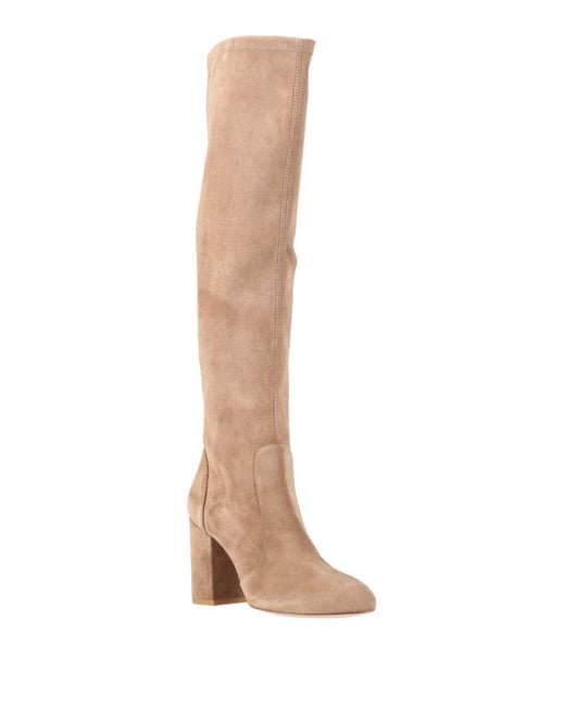 Stuart Weitzman White Camel Boot Leather