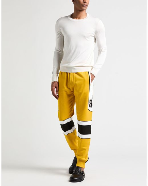 Dolce & Gabbana Yellow Pants Cotton for men