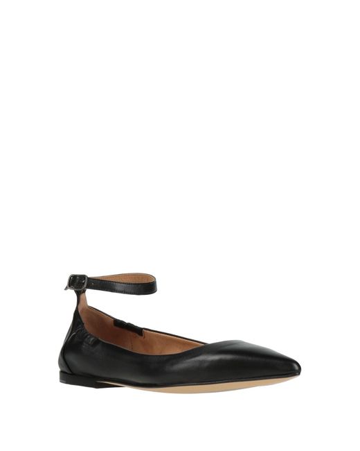 Pomme D'or Black Ballet Flats
