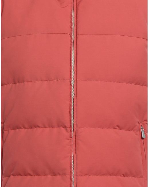 Eleventy Red Rust Vest Wool, Polyamide for men