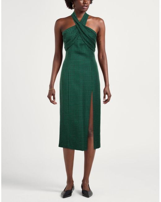 GIUSEPPE DI MORABITO Green Maxi Dress Wool