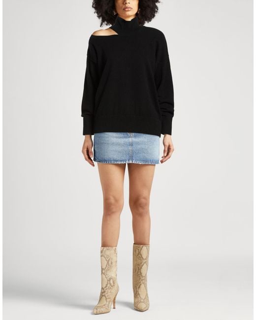 Alpha Studio Black Rollkragenpullover