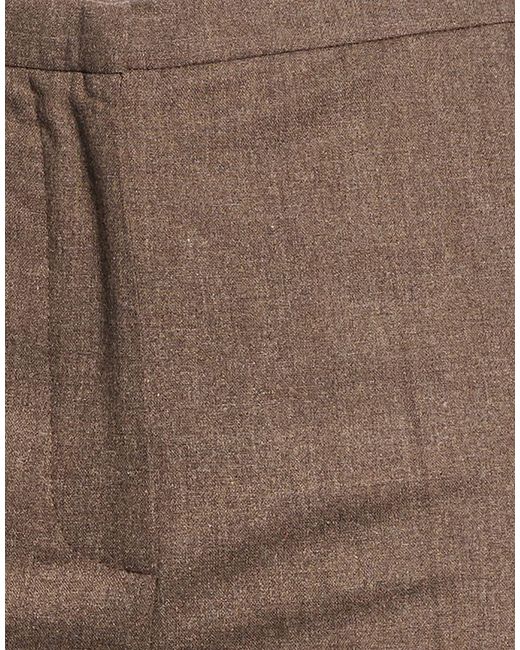 Alysi Gray Pants Viscose, Polyester, Wool, Elastane