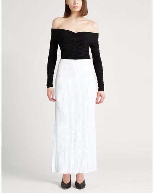 Fedeli White Midi Skirts