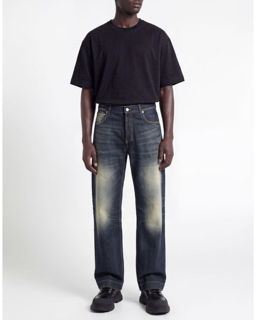 McQueen Blue Jeans Polyester, Cotton for men