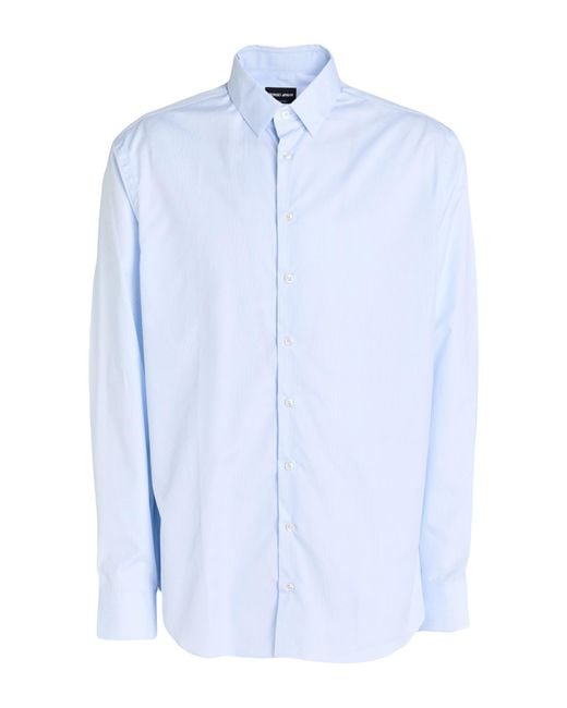 Giorgio Armani Blue Sky Shirt Cotton for men