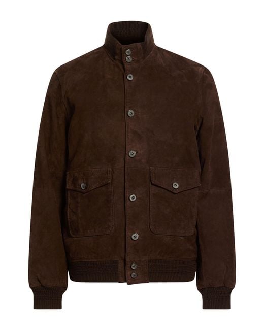 THE JACK AND JACKIE LEATHERS Brown Jacket Leather for men