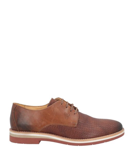 Valleverde Brown Tan Lace-Up Shoes Soft Leather for men