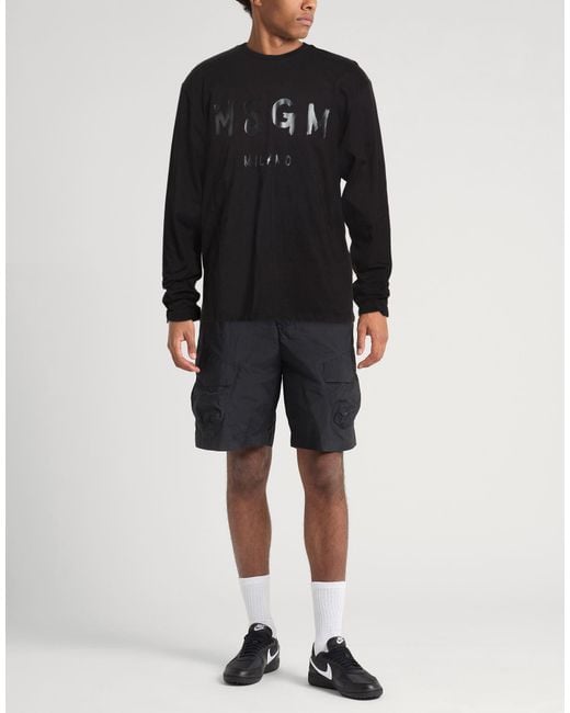 MSGM Black T-Shirts for men