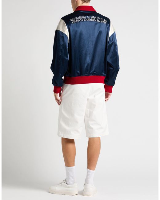 DSquared² Blue Jacket Cotton, Viscose, Elastane for men